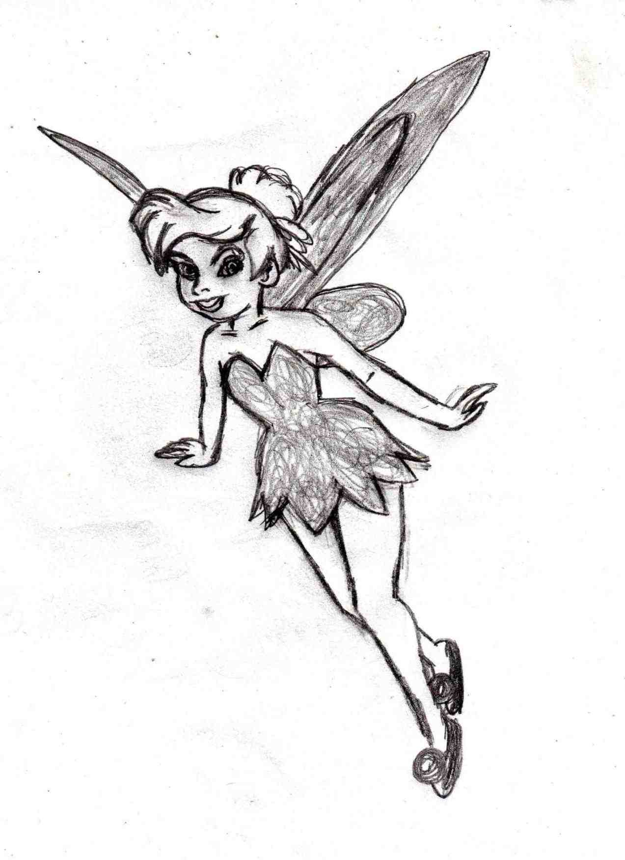 1273x1751 Pencil Drawings Of Tinkerbell Pencil Sketches Of Tinkerbell Penci...
