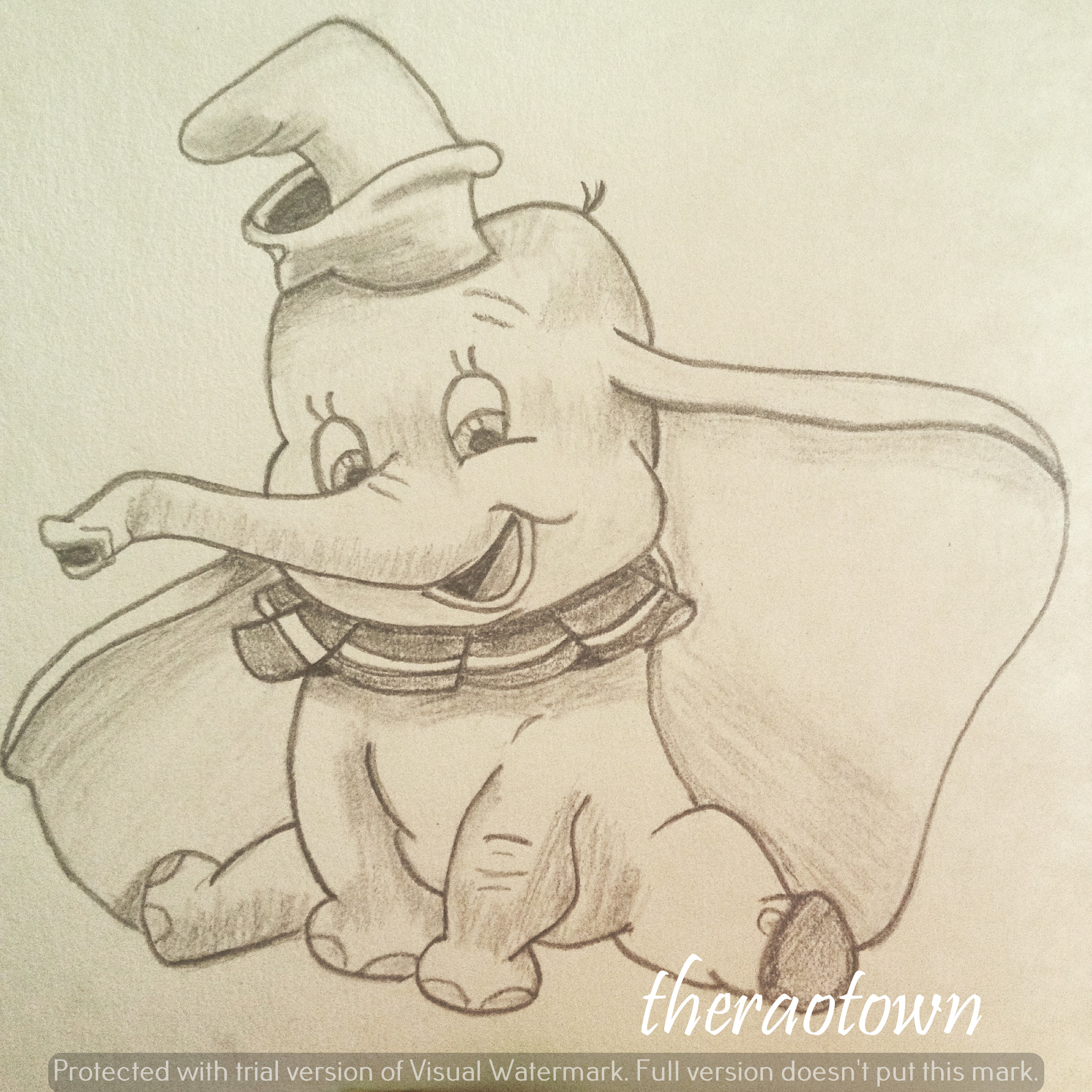 2448x2448 Sketch Dumbo Amp Tinkerbell! Theraotown - Tinkerbell Pencil Sketch