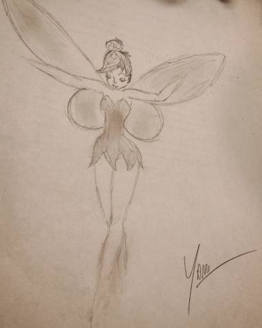 382x478 Easy Angel Pencil Drawing Awesome Tinkerbell Pencil Drawing - Tinkerbell Pencil Sketch