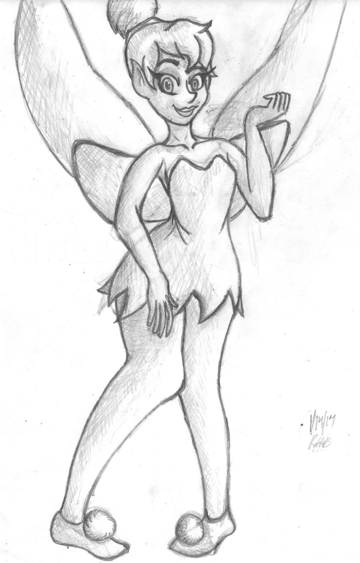 715x1118 Tinkerbell Sketch By Ruffits - Tinkerbell Sketch