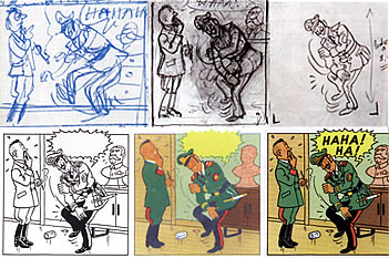 351x233 Amp The Clear Line Paul Gravett - Tintin Sketch