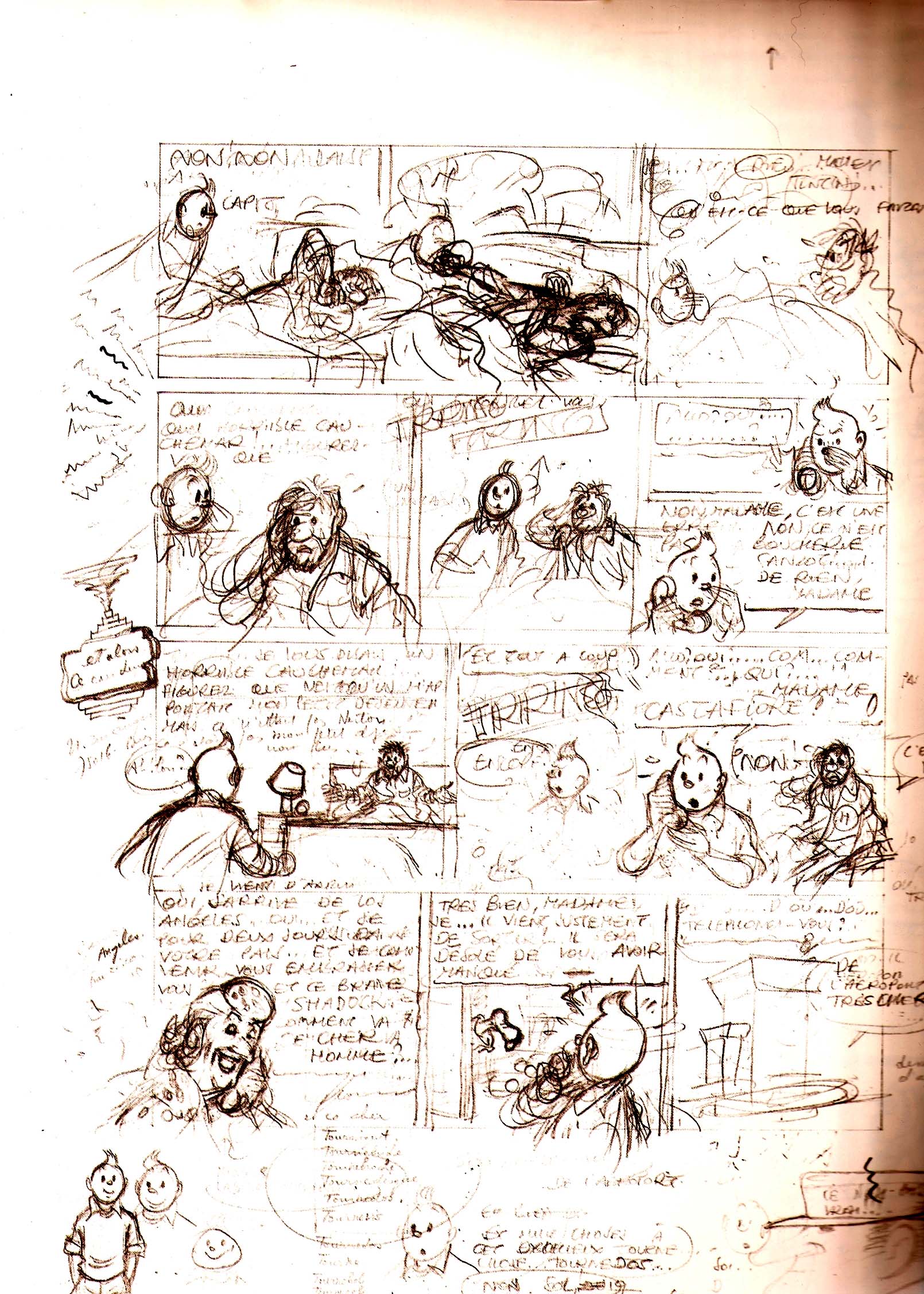 1610x2255 Os Sketches De Para Tintin Fdd S T U Ff S - Tintin Sketch