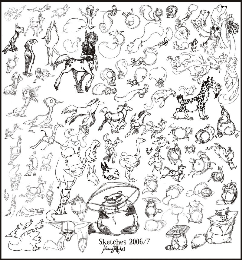 800x862 Tiny Sketches 1 By Killskerry - Tiny Sketch