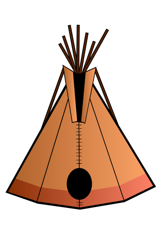530x750 Collection Of Free Teepee Drawing Cartoon. Download On Ubisafe - Tipi Sketch