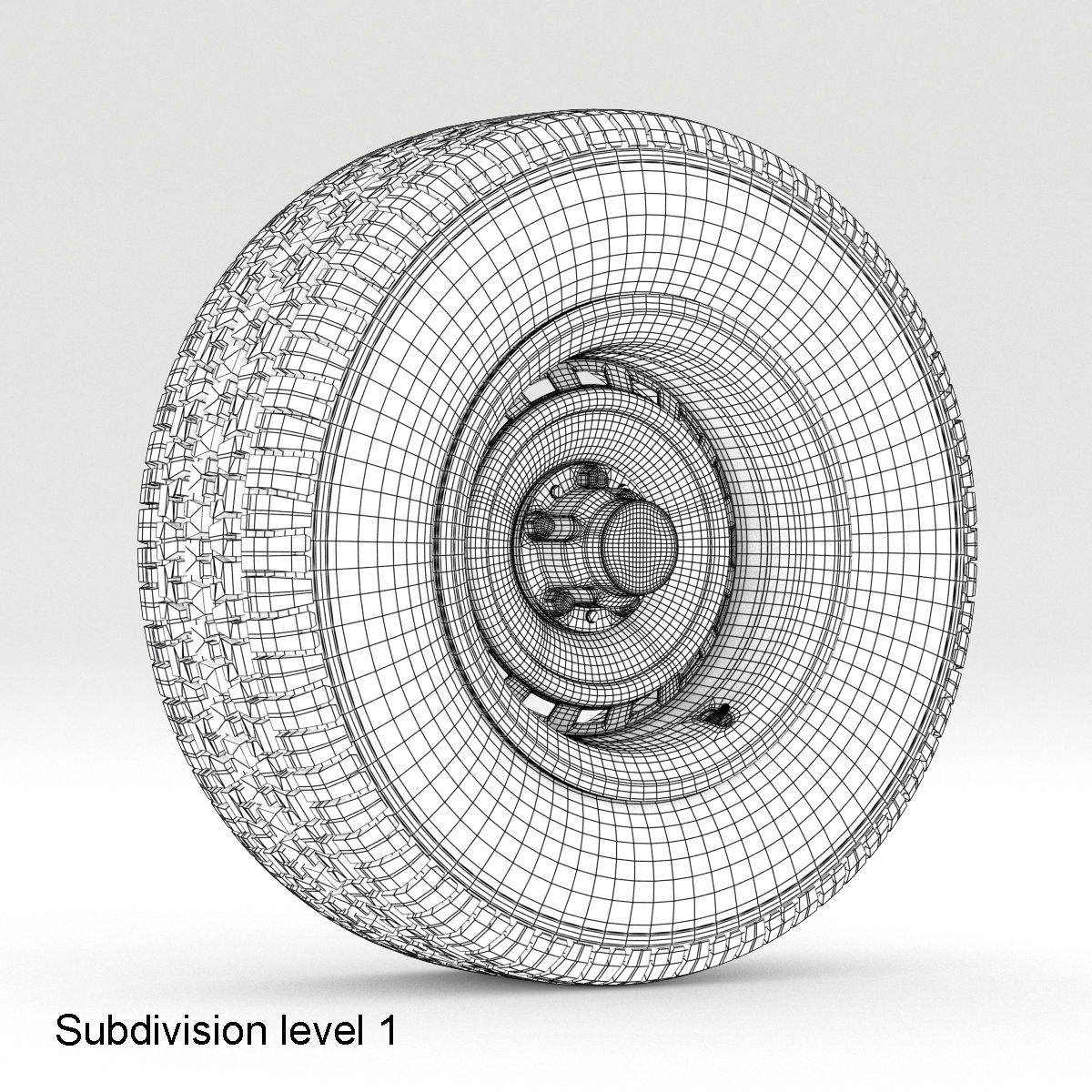 1200x1200 Vintage Chevrolet Wheel And Tire 8 3d Model Flatpyramid - Tire Sketch