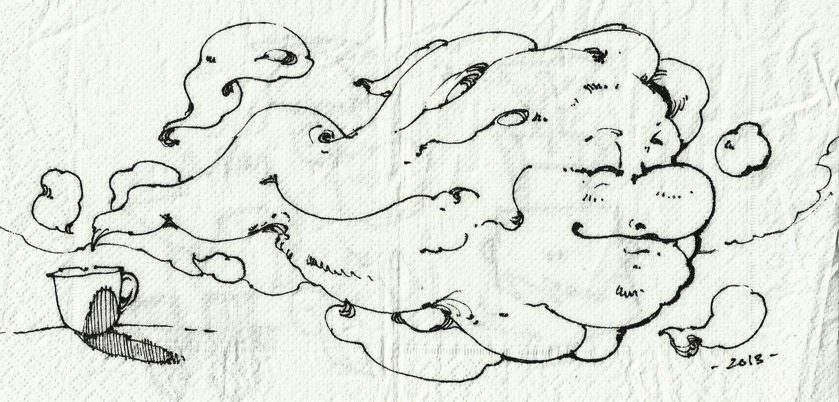 1680x806 Evening Sketch On A Tissue Paper Draw! - Tissue Sketch