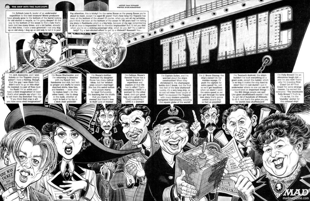 1200x780 Mad About The Titanic Mad Magazine - Titanic Movie Sketches