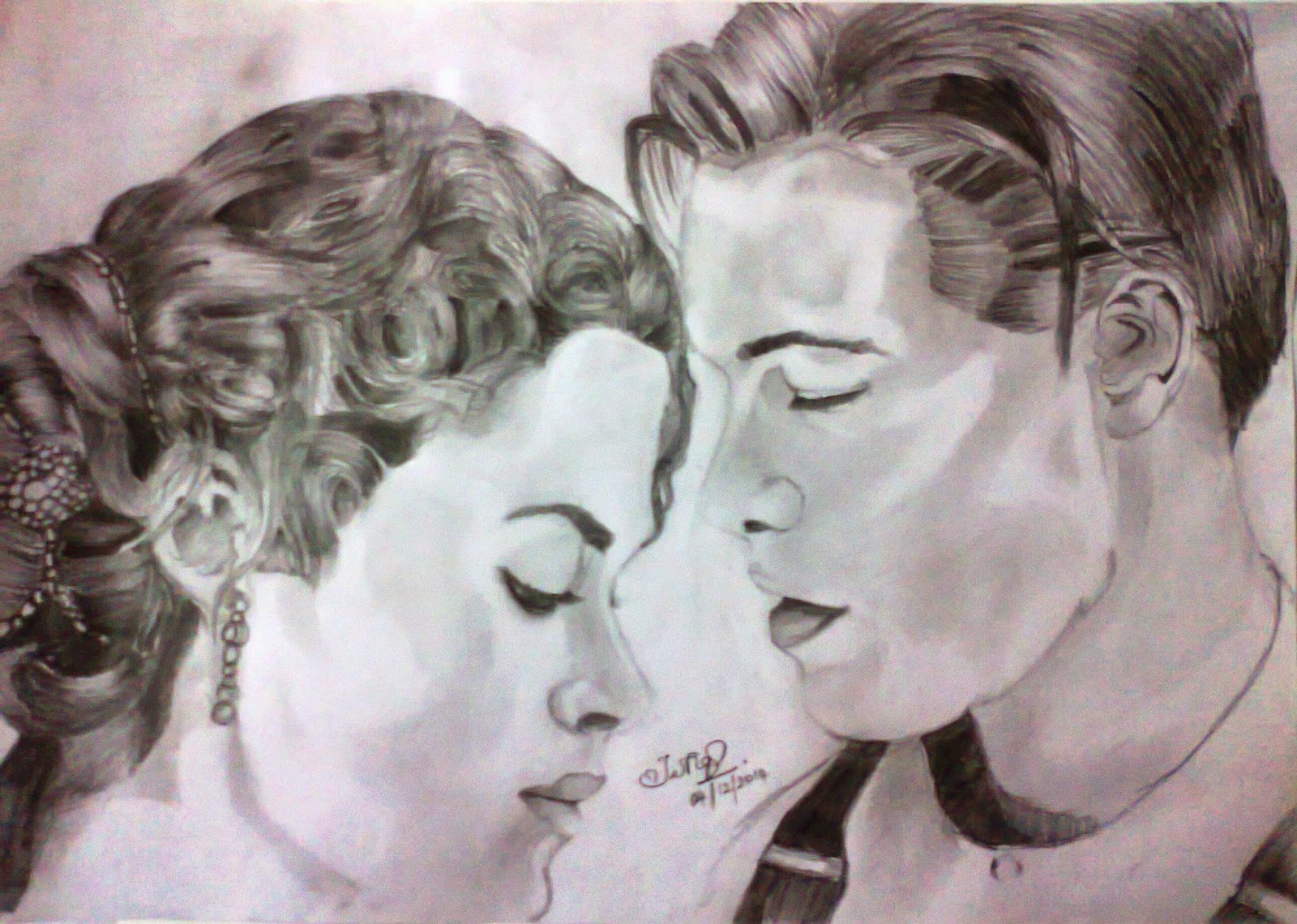 1600x1140 Pinturas Indias Pencil Sketch Of Titanic Jack And Rose - Titanic Rose Sketch