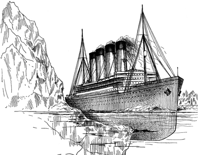 400x313 Titanic Gallery - Titanic Ship Sketch