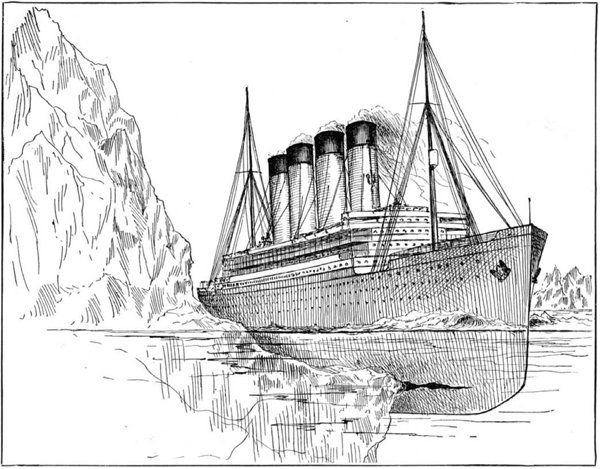 600x469 Titanic Resonance And Reality - Titanic Ship Sketch