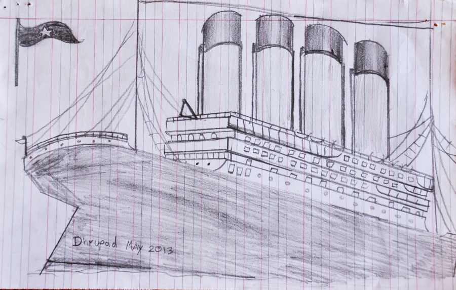 Titanic Sketch at PaintingValley.com | Explore collection of Titanic Sketch