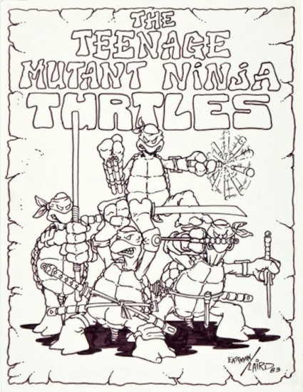 425x550 Original Tmnt Sketch Up For Bidding The Mary Sue - Tmnt Sketch