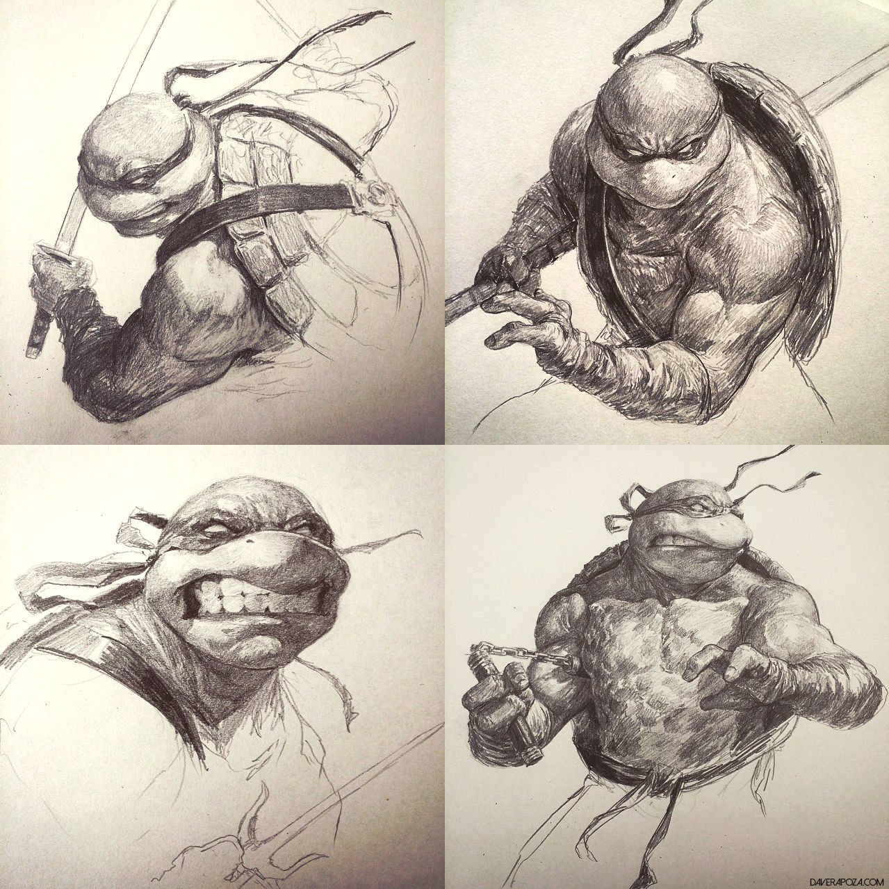 1279x1279 Tmnt Sketch Collection! By On - Tmnt Sketch