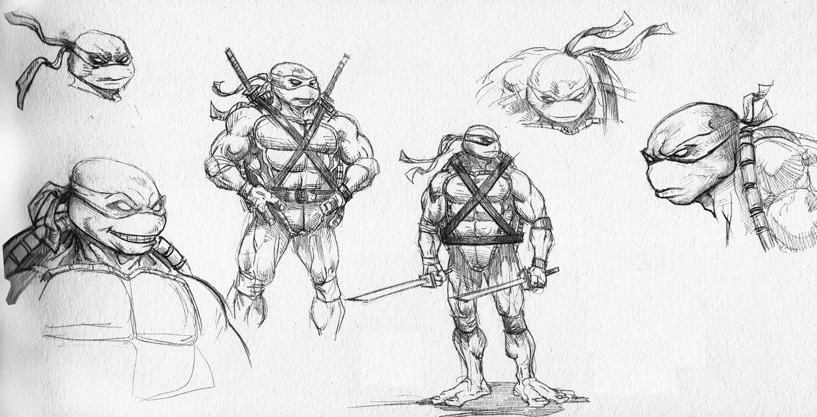 1600x817 Pretty Good Blog Warm Up Sketch Tmnt Part 1 - Tmnt Sketch