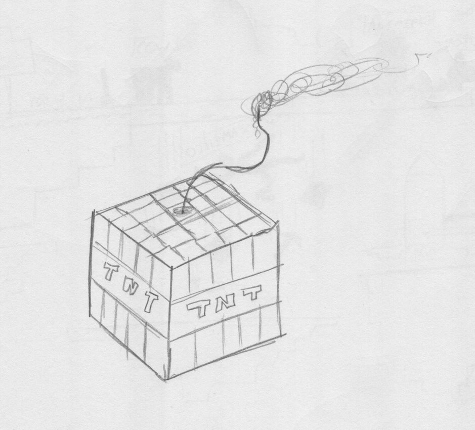 939x850 Minecraft - Tnt Sketch