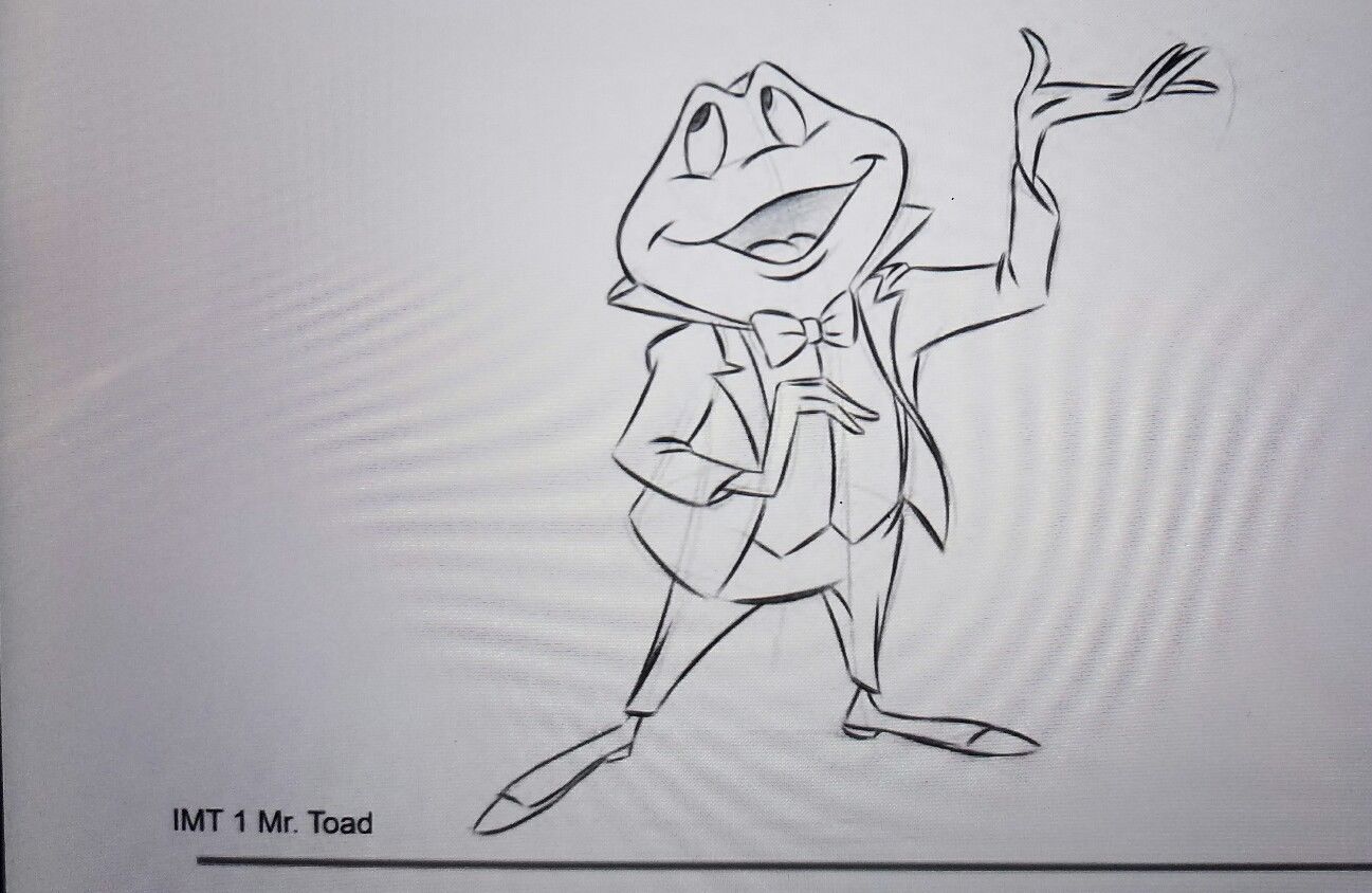 1297x844 New Disney Parks Mr. Toad Artist Sketch Picture! Original Art - Toad Sketch