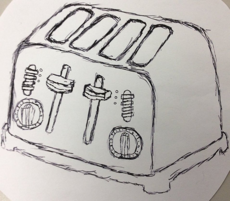957x835 W.i.p] Toaster Sketch By Rihnolo - Toaster Sketch