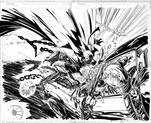 600x488 Todd Mcfarlane Surprise Pencils And Inks For Spawn - Todd Mcfarlane Sketch