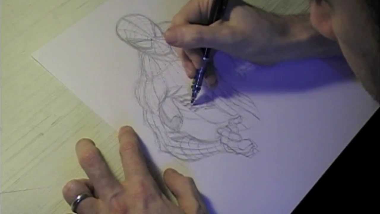 1280x720 Todd Nauck Draws Spider Man Part 1 Of 3 - Todd Nauck Sketch