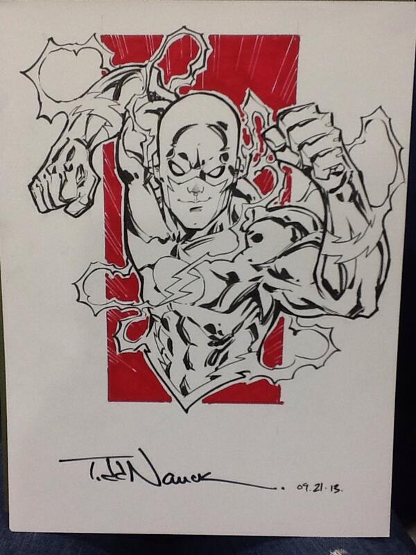 600x800 Todd Nauck Nycc F 6 On Twitter Wally West Flash Sketch - Todd Nauck Sketch