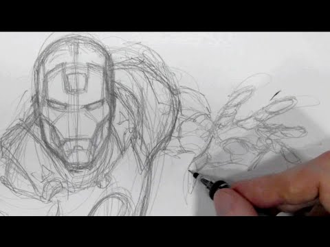 480x360 Todd Nauck Sketching Iron Man Sdcc 2014 - Todd Nauck Sketch