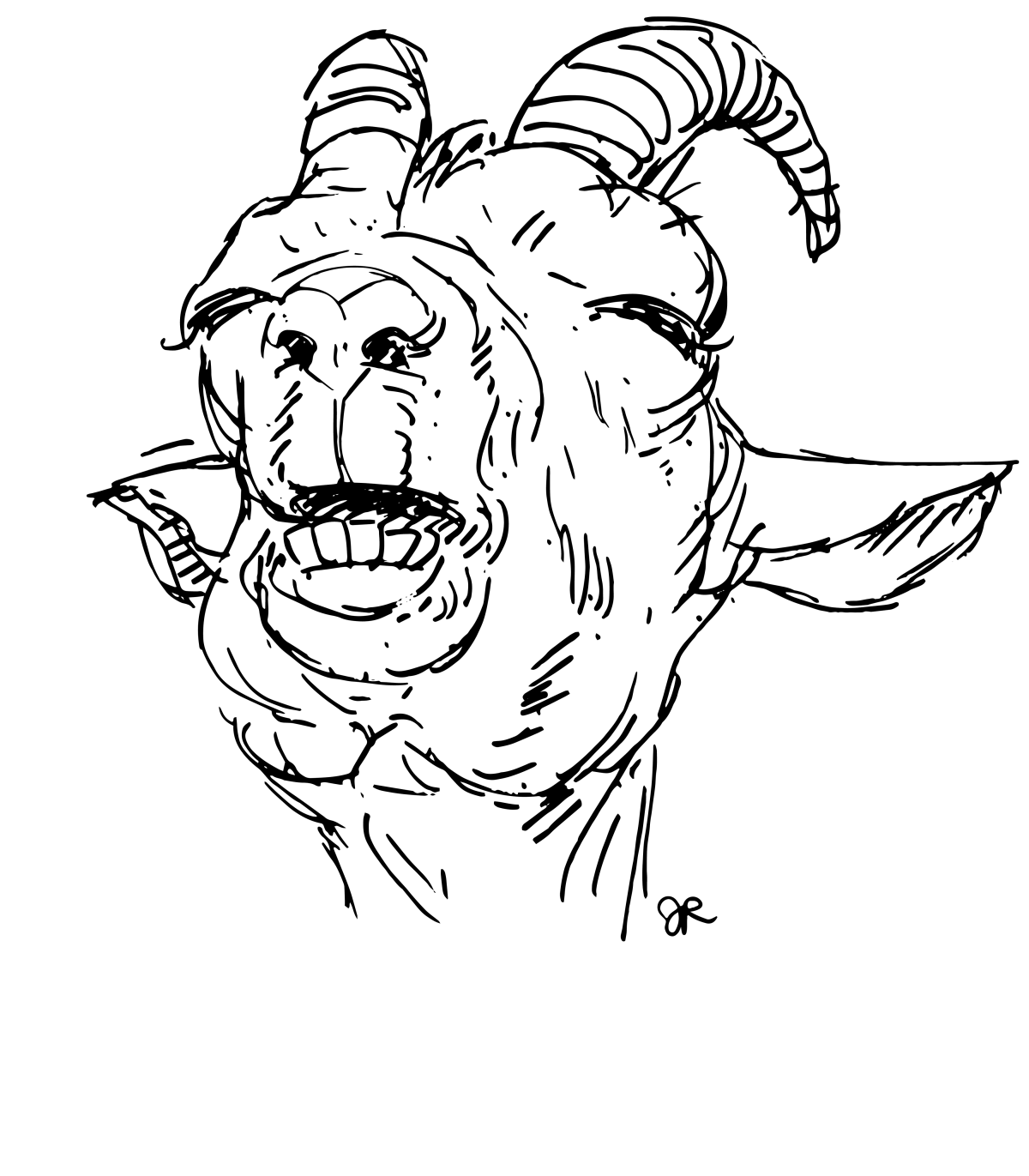 1200x1371 Jaimeramirezart Goat Sketch Kids Toddler T Shirt - Toddler Sketch