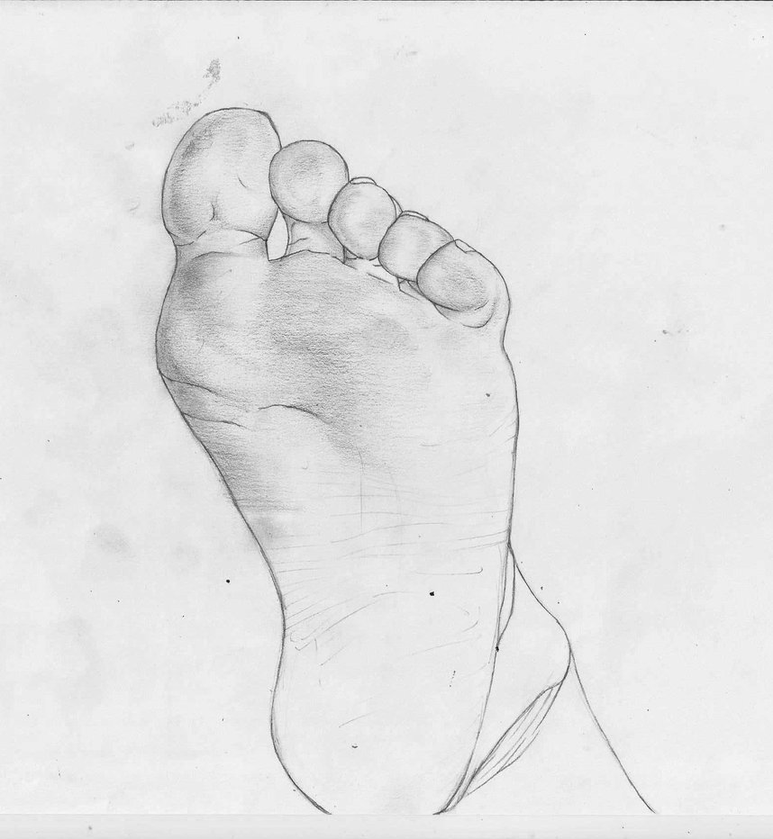 858x932 Feet Sketch By Lucas Prado - Toe Sketch