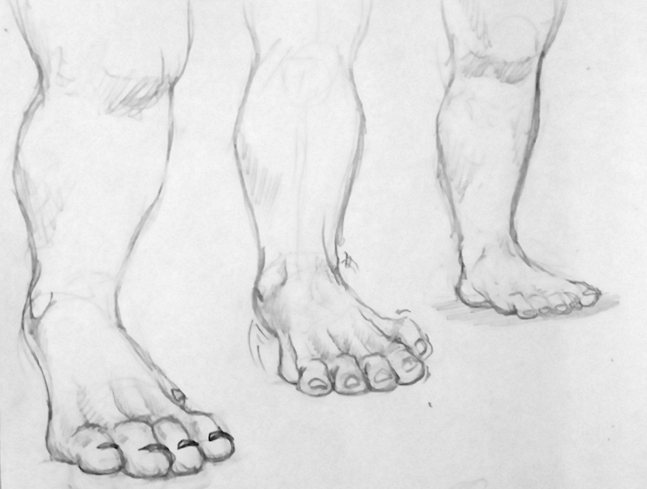 Toe Sketch at PaintingValley.com | Explore collection of Toe Sketch