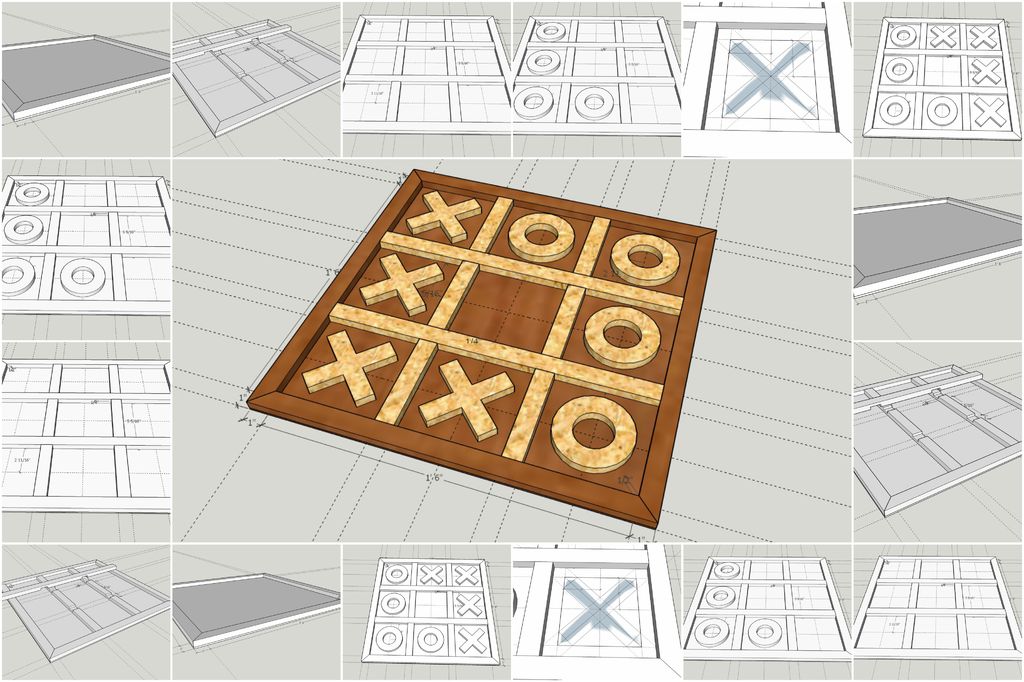 1024x682 Tic Tac Toe In Sketch Up 6 Steps - Toe Sketch