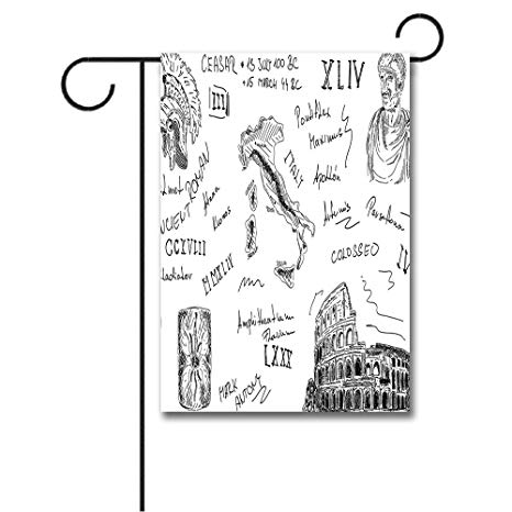 466x466 Wondertify Garden Flags Toga Party Ancient Roman - Toga Sketch