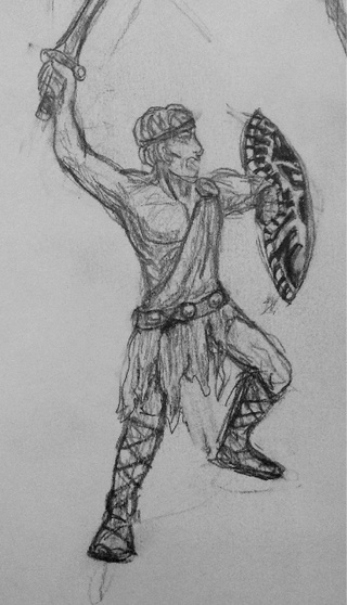 320x558 Toga Drawings On Paigeeworld. Pictures Of Toga - Toga Sketch