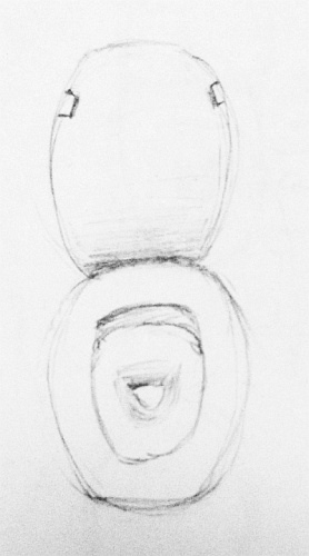 278x500 Toilet Bowl Sketch Victoria Ho - Toilet Bowl Sketch