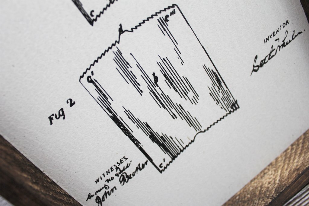 1024x683 Toilet Paper Patent Wood Sign Williamraedesigns - Toilet Paper Sketch