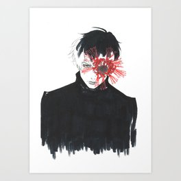 264x264 Tokyo Ghoul Art Prints Society6 - Tokyo Ghoul Sketch