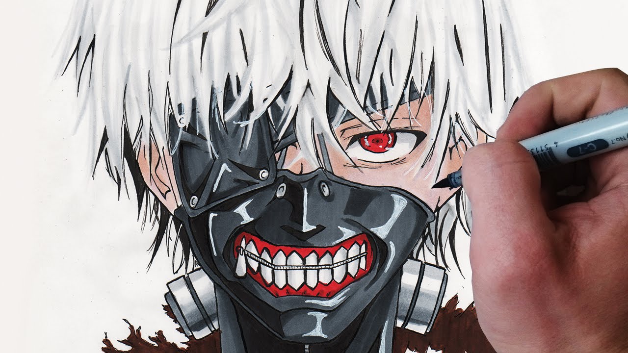 1280x720 How To Draw Ken Kaneki [Tokyo Ghoul] - Tokyo Ghoul Sketch
