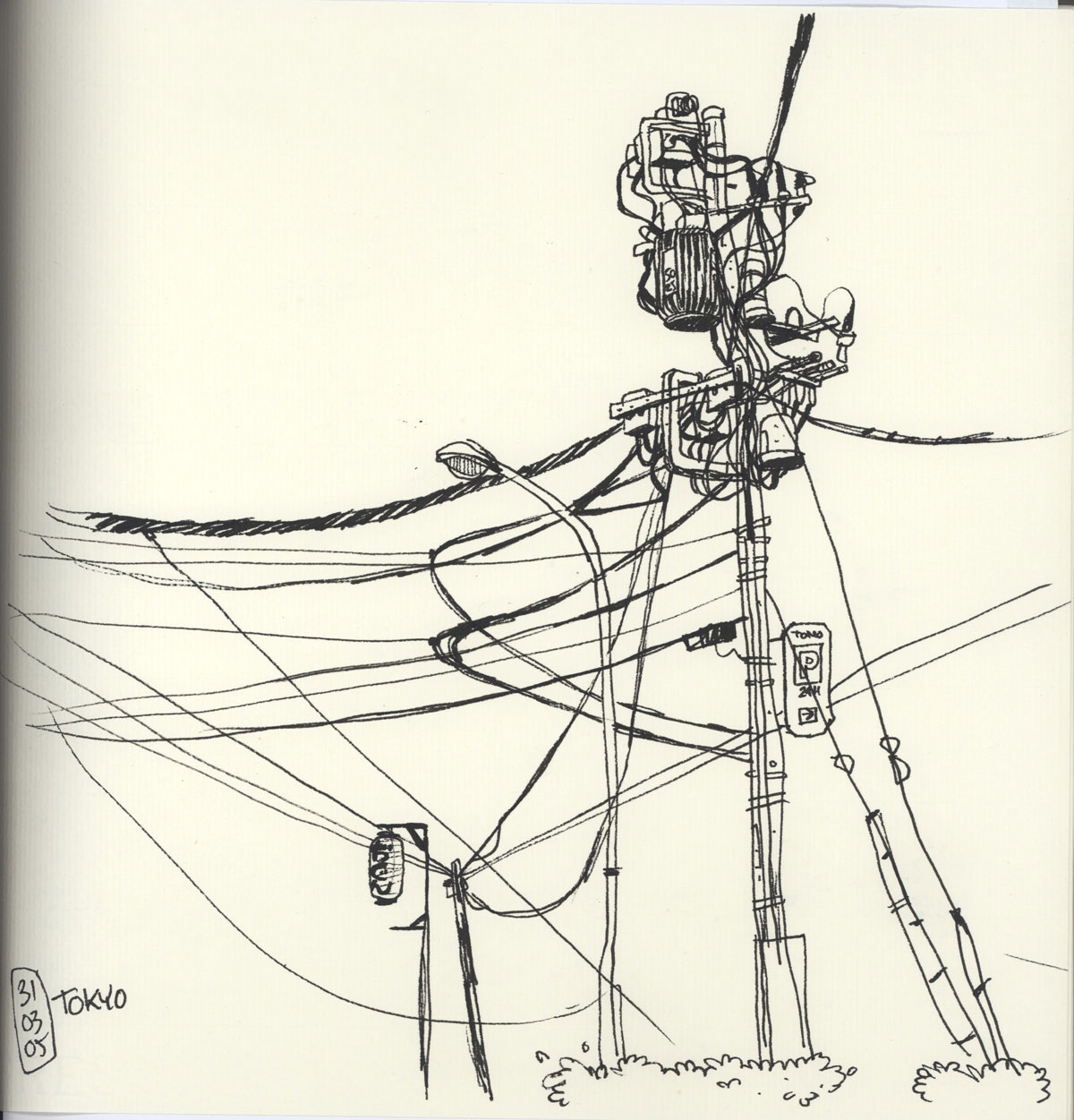 1200x1251 Kardos Original Tokyo Sketches For Japan. - Tokyo Sketch