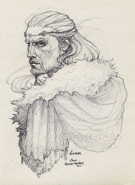 474x650 Original Paintings, Drawings And Lithographs - Tolkien Sketches