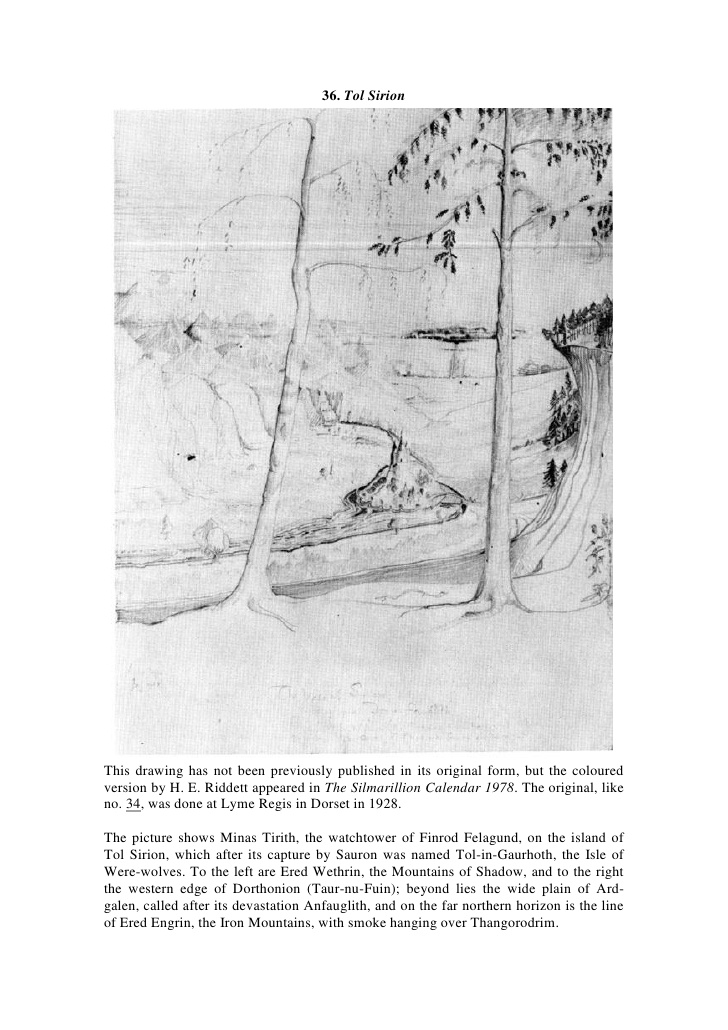 728x1030 Pictures By Jrr Tolkien - Tolkien Sketches