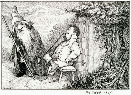 548x397 Why Tolkien Prevented Maurice Sendak From Drawing The Hobbit - Tolkien Sketches