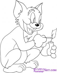 Tom And Jerry Sketch At Paintingvalley Com Explore Collection Of