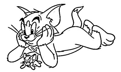 400x240 Tom And Jerry Cartoon Sketch - Tom And Jerry Sketch