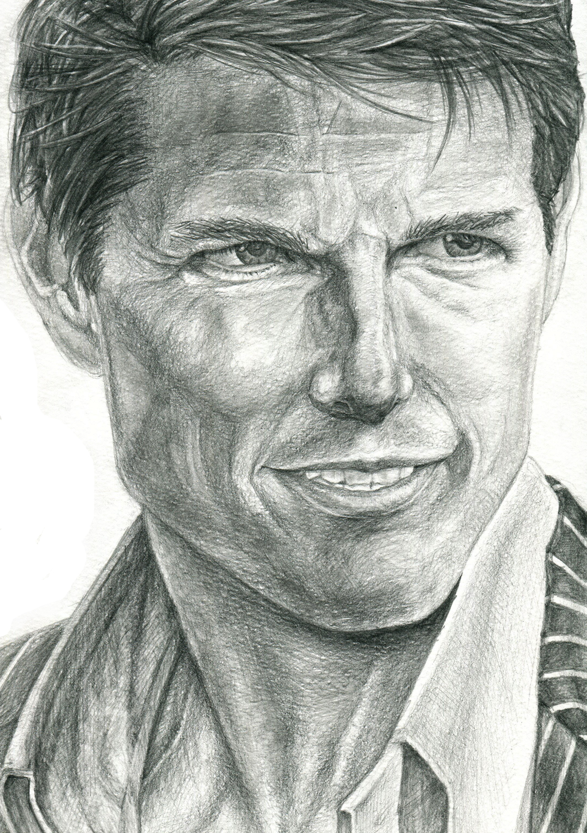 1920x2723 Artstation - Tom Cruise Sketch