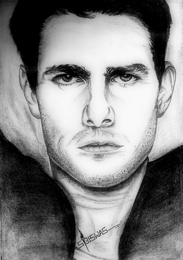 705x1000 Tom Cruise Sketch - Tom Cruise Sketch