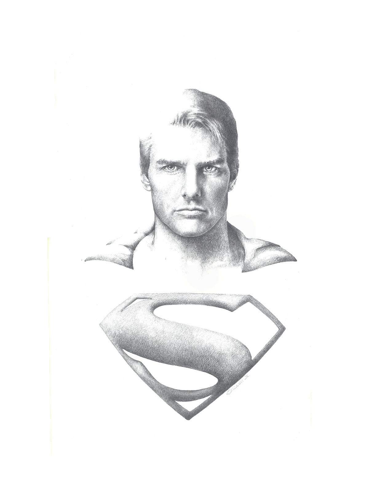 1200x1600 Tom Cruise Superman Corner4art - Tom Cruise Sketch