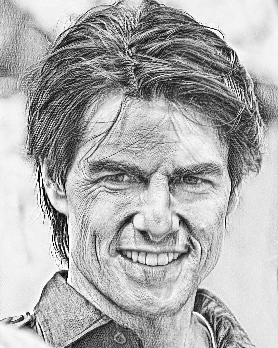 1104x1380 Tom Cruise Pencil Sketch Steemit - Tom Cruise Sketch