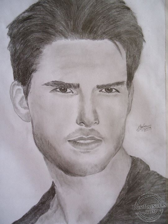 540x720 Pencil Sketch Of Tom Cruise - Tom Cruise Sketch