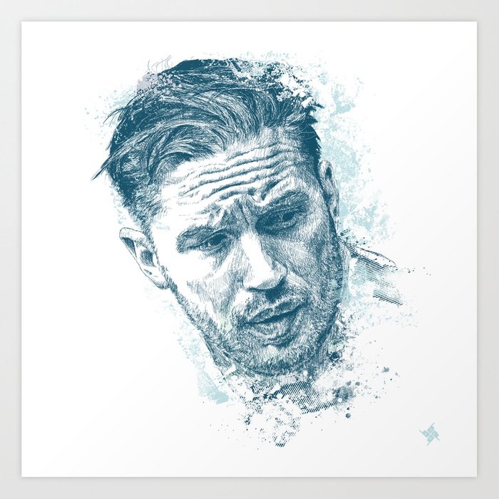 700x700 Tom Hardy Art Print By Chadlonius Society6 - Tom Hardy Sketch
