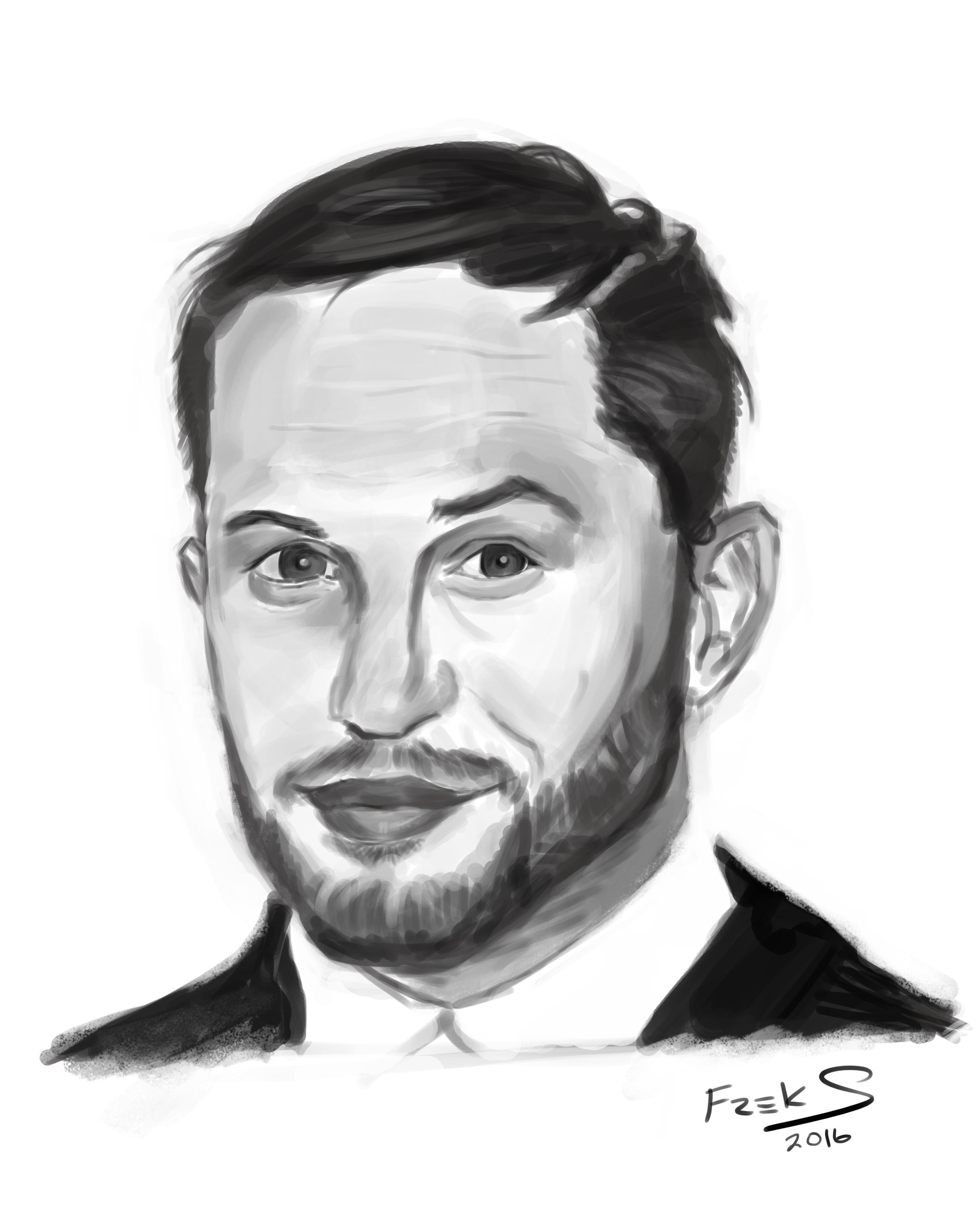 1920x2377 Clement Ruxton - Tom Hardy Sketch