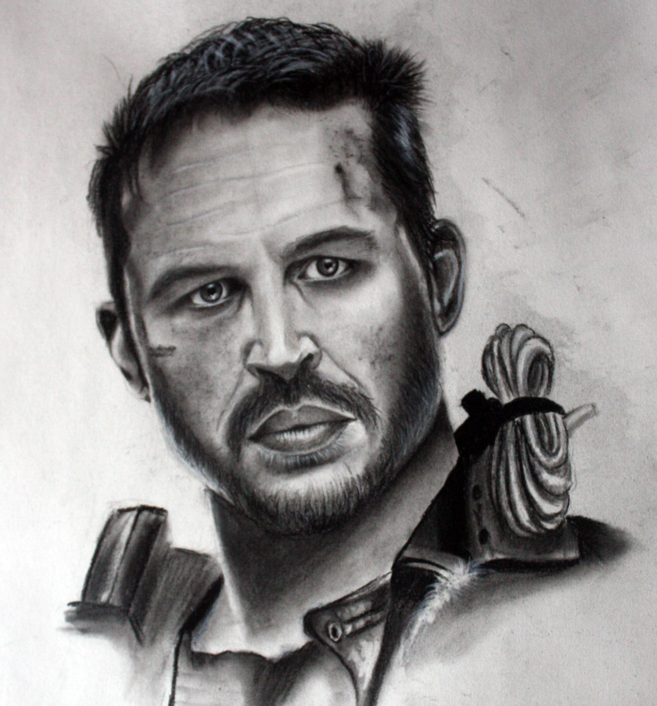 1287x1383 Drawing Tom Hardy Selene Loza Sanchez - Tom Hardy Sketch