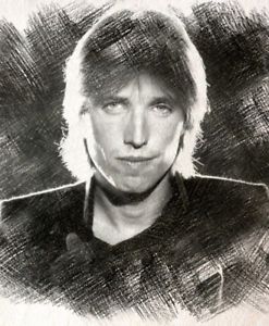 247x300 Tom Petty Aceo Pencil Sketch Art Print Card Limited Edition - Tom Petty Sketch